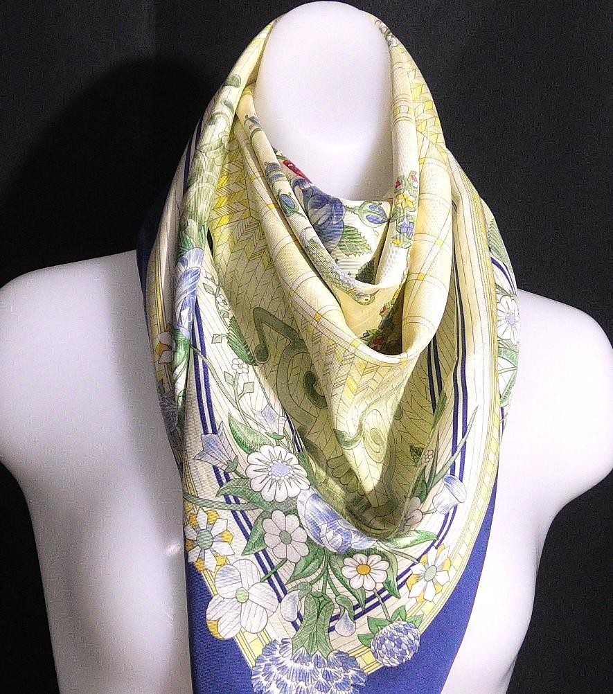 Hermes Large Scarf Carre 90 D324 From Japan