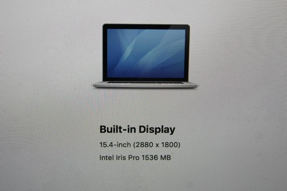 Apple MacBook A1398 Pro 15.4" Retina i7-4770HQ 2.2Ghz 16GB RAM 256GB SSD OS X - Image 4 of 4