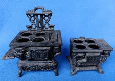 Cast Iron Crescent  Queen Cook Stove Salesman Sample Vtg Toy Wood Burning Part