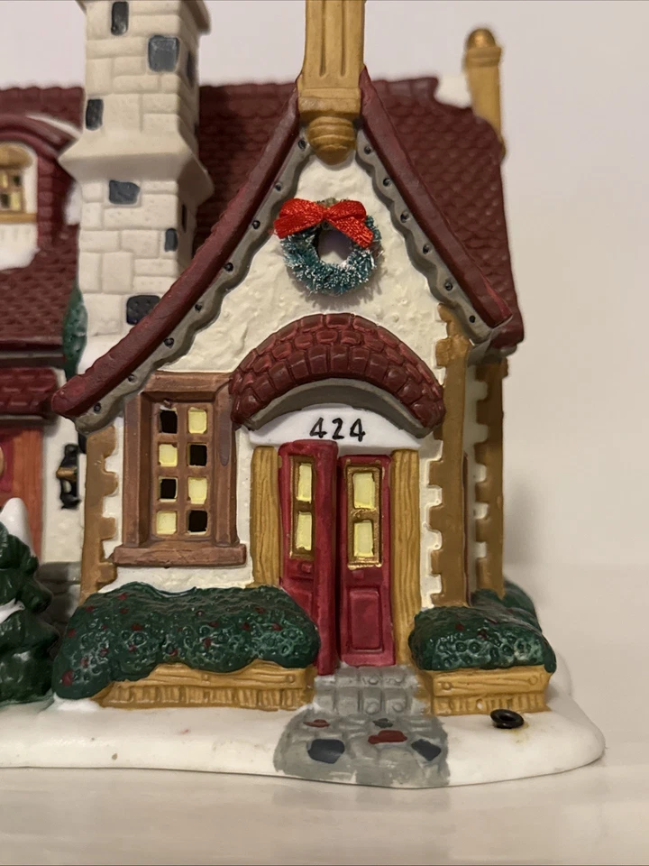 Plaza de San Nicolás 1998 iluminada casa de pueblo de Navidad accesorio retirado sin caja Foto 2 de 4