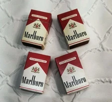 Lot Of 4 1996 Marlboro Wooden Matches in Flip Top Box by Philip Morris Germany