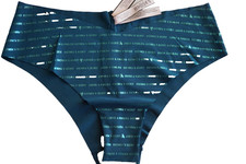 .VTG VICTORIA'S SECRET METTALIC SHIMMER SEAMLESS NO SHOW CHEEKY PANTY L