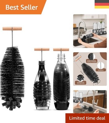 Vinlley Flaschenbürste 35 cm   2er Pack für effektive Sodastream Reinigung
