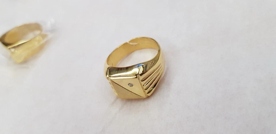 ANELLO SOLITARIO TIMBRO IN ARGENTO 925, SPEDIZIONE GRATUITA CON PIETRE - Immagine 2 di 4