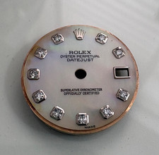 Genuine Ladies Pearlmaster Rolex diamond set MOP dial only