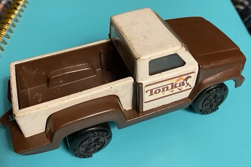 Tonka Toy Vintage Pick Up Truck Horser 1979 Brown White 812888A Great Condition