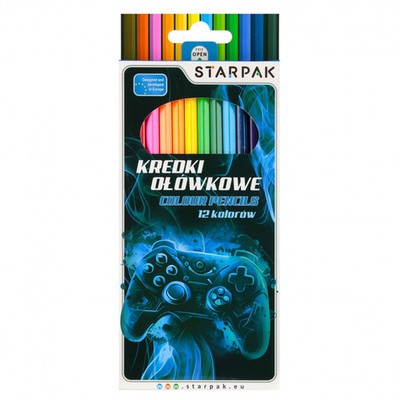 5905523688382 Kredki ołówkowe 12 kolorów Pad Starpak 559670 Starpak