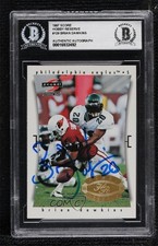 BAS 1997 Score Hobby Reserve Brian Dawkins #129 BGS Authentic Auto HOF ow6