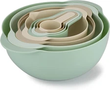 Nesting Bowls With Measuring Cups Colander And Sifter Set Includes Mixing Bowls