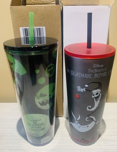 Disney Nightmare Before Christmas Starbucks Tumbler Set Of 2