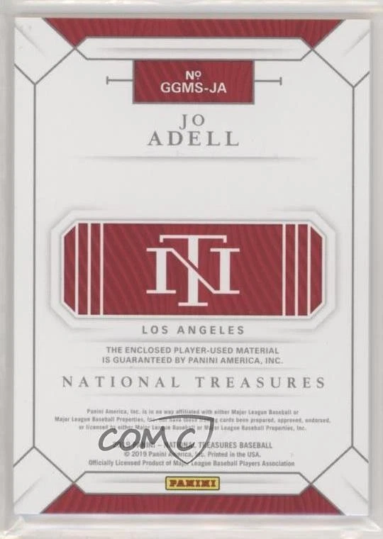 2019 Panini National Treasures Game Gear Material Sevens /99 Jo Adell #GGMS-JA - Image 2 of 2