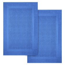 34x22 Inch Ultra Soft Super Absorbent NonSlip Cotton Bath Mats 2 PCS