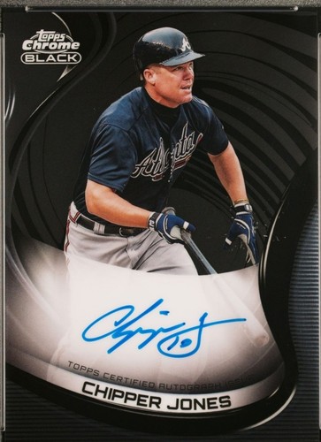 2022 Topps Chrome Black Gold Chipper Jones PSA 10 GEM MINT Auto 20 