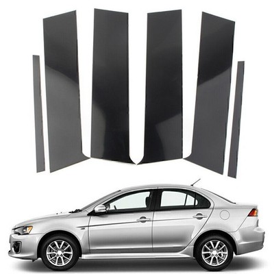 Säulenpfosten Set Türverkleidung für Mitsubishi Lancer Sedan 2008-2017 Black 6PC