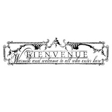 Prima Iron Orchid Designs BIENVENUE RubOn Transfer 28x8 Welcome 1st Gen IOD RARE