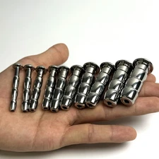 Catheters Sounds Hollow Penis Plugs Stainless Steel 50mm 10 Size Urethra Plug SM