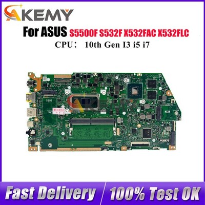 X532FL Motherboard For ASUS K531F LVDS/DIS V532F X532FL S532F Mainboard W/CPU
