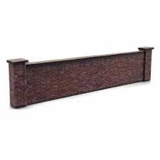 S.M.S. KX107B 5ft Modular Wall Ind Red Brick Laser Cut Kit OO/HO Gauge