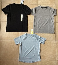 Cat Jack/All In Motion-Lot of 3-T Shirts-Boys  -Small 6/7 -Black/Blue/Gray-NWT