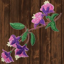 Flower Embroidered Patch   Iron On