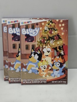3-Pack Bluey Advent Calendar Holiday Countdown To Christmas 24 Days of Chocolate