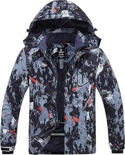 Mens Waterproof Ski Jacket Warm Winter Snowboard Jacket with Hood