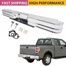 Steel Diamond Step Universal Rear Bumper Chrome For Ford F-150 F-250 F-350