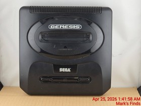 SEGA Genesis Model 2 Console Tested Working Controller Cords Street Fighter Game