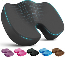 Cushion Seat Pillow Orthopaedic Coccyx Back Pain Relief Memory Foam Office Chair