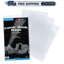 Crystal Clear Comic Bags, 6 7/8 x 10 1/2 Inches 100 Count for Perfect Fit