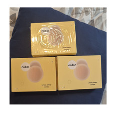 Niidor Reusable Invisible Lifting Nipple Covers Beige One Size 3 Packs Women