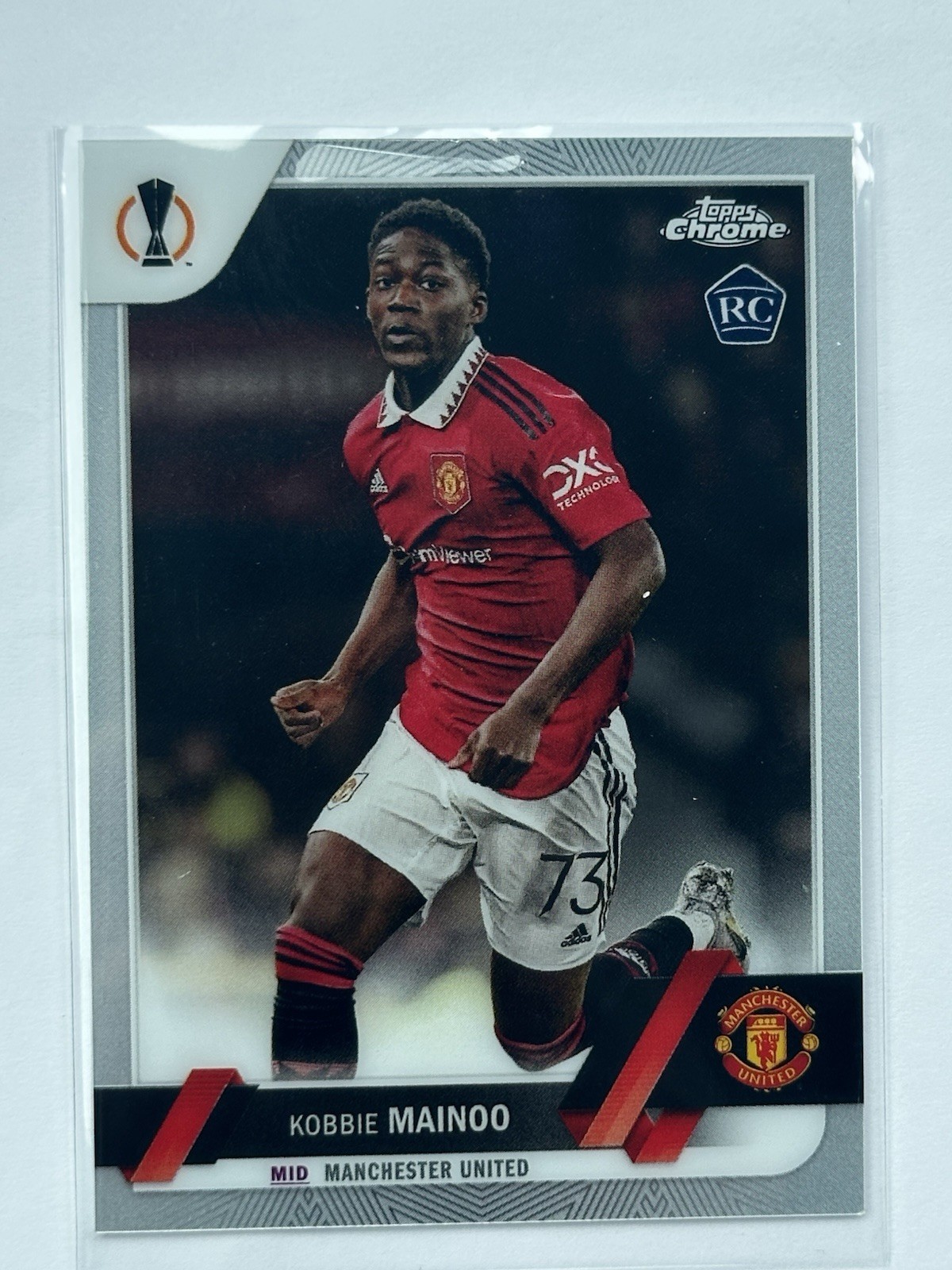 Kobbie Mainoo 2022-23 Topps Chrome UEFA Club Competitions #118 RC