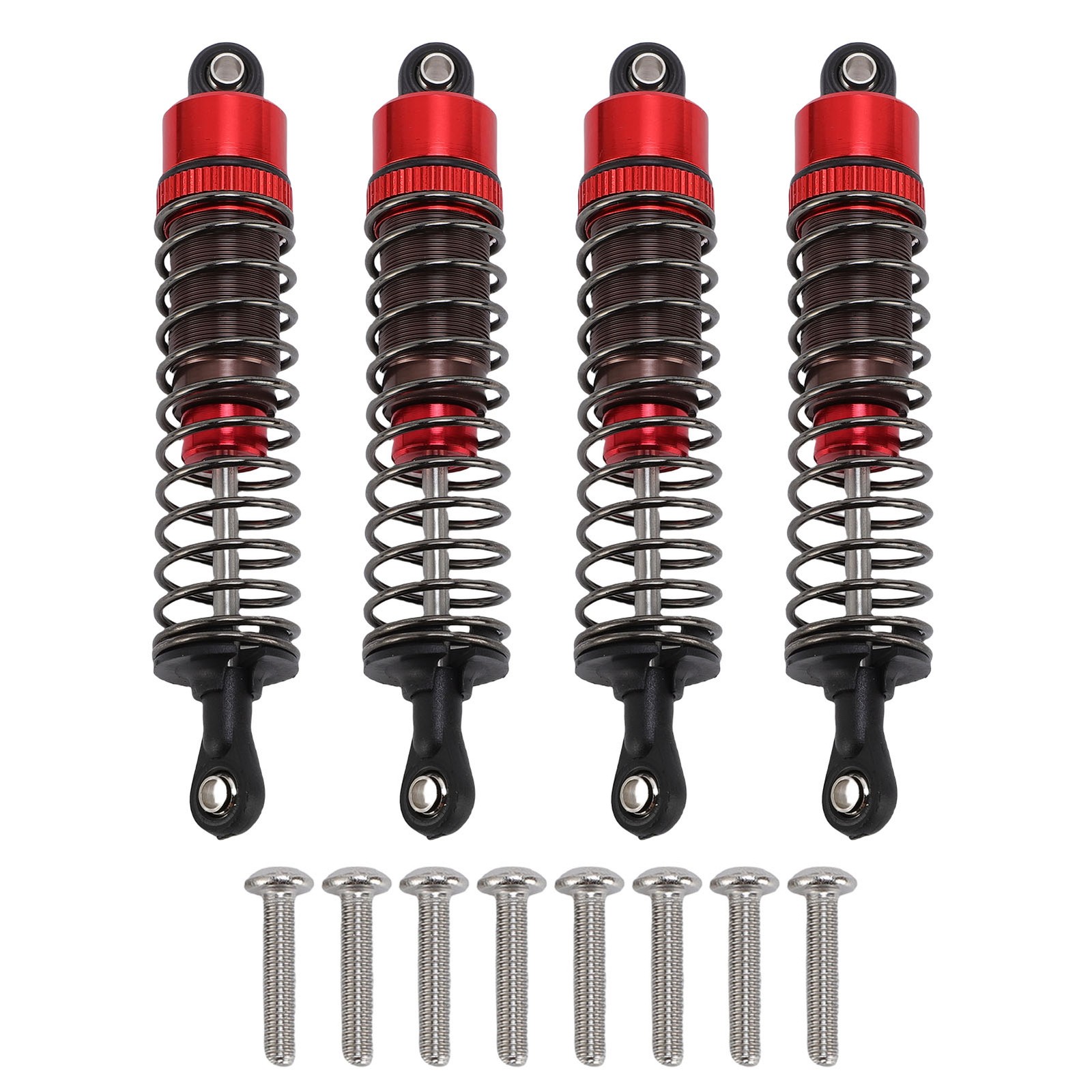 4PCS Oil Pressure Shock Absorbers Aluminum Alloy Model Vehicle Shock Damper Set