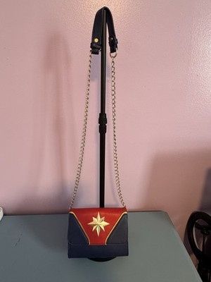 Rare Captain Marvel Comic Star Women's Shoulder Bag Purse Bioworld