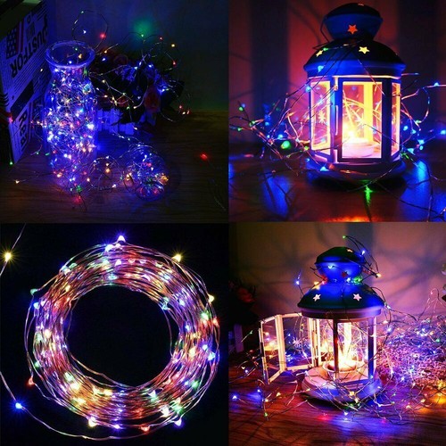 100/200 LED Solar Fairy String Light Copper Wire Outdoor Waterproof Garden Decor - Picture 43 of 61