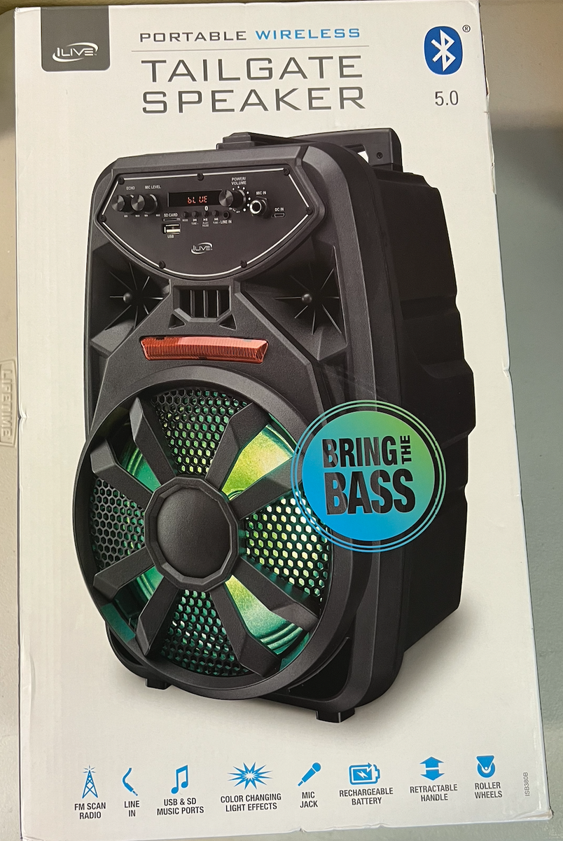 New iLive Wireless Tailgate Party Speaker in Open Box UK