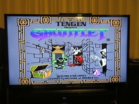 1985 Nintendo NES Gauntlet Game + Box + Sleeve + Manual + Foam Tested Tengen