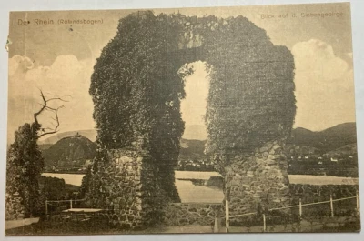 AK  Rolandsbogen am Rhein - Blick auf Siebengebirge -1912 - Verl. M. Wipperling - Bild 1 von 2