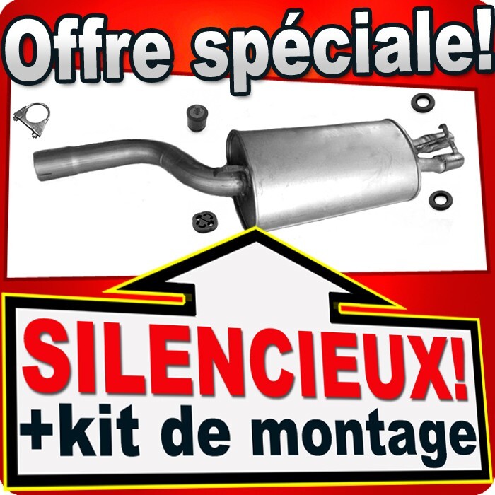 Silencieux arriere pour Audi 100 et A6 C4 2.6 2.8 E quattro berline