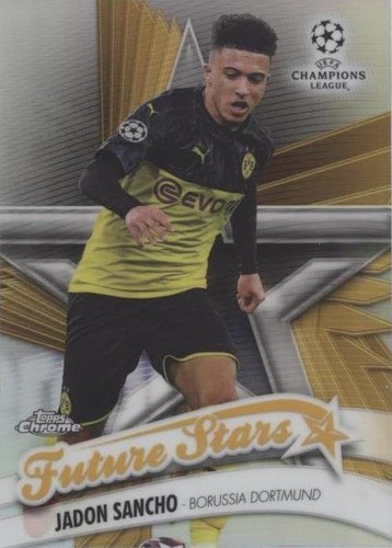 ⭐︎sancho⭐︎ 2022-23 Topps Chrome UEFA Jadon Sancho Neon Green X-Fractor /399