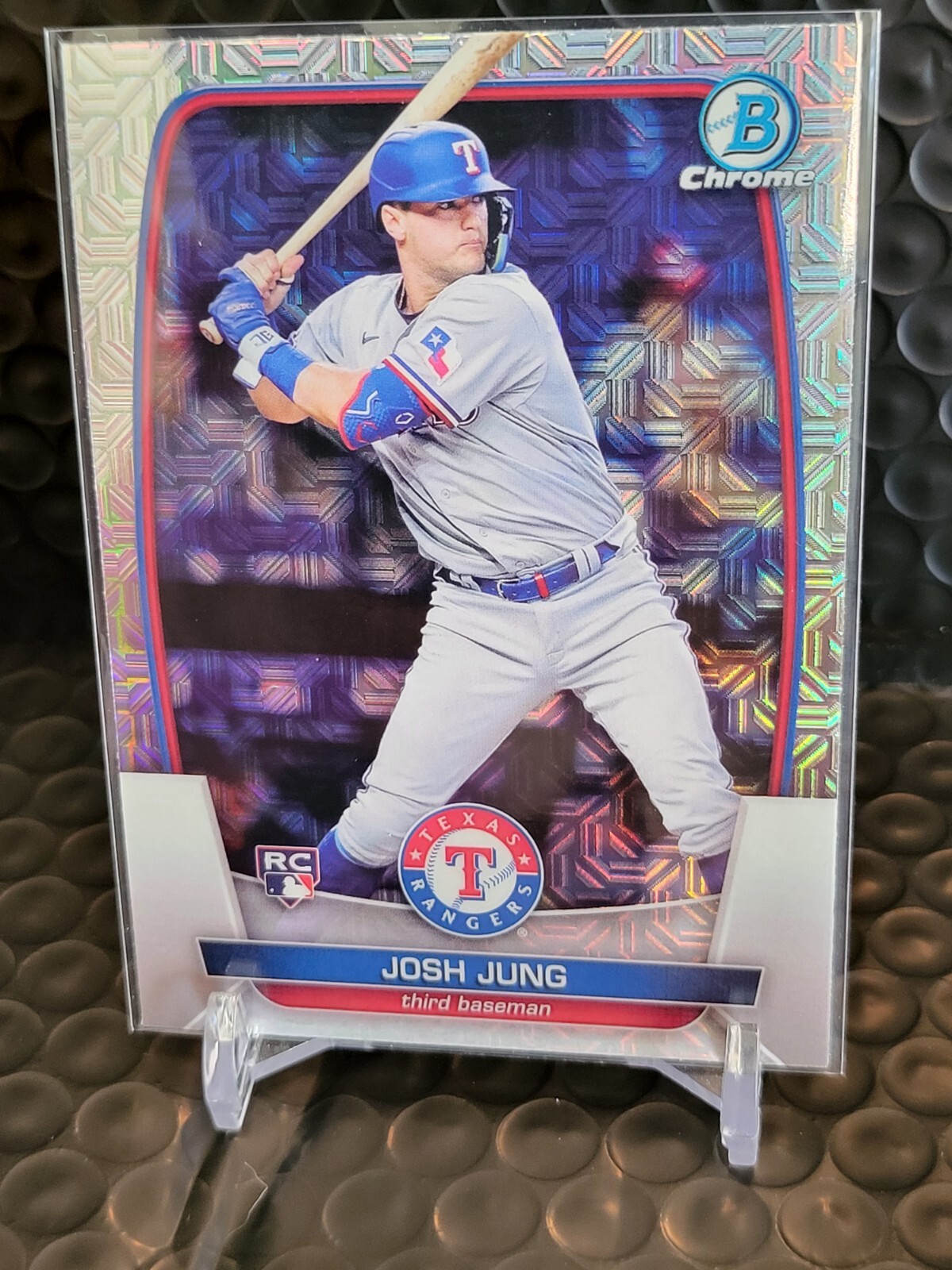 2023 Bowman Chrome Josh Jung RC Mega Mojo Refractor #43