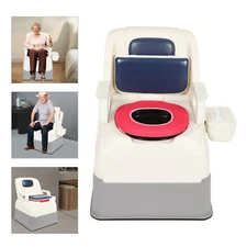 Portable Bedside Toilet Chair Shower Commode Seat Bathroom Potty Stool Adult