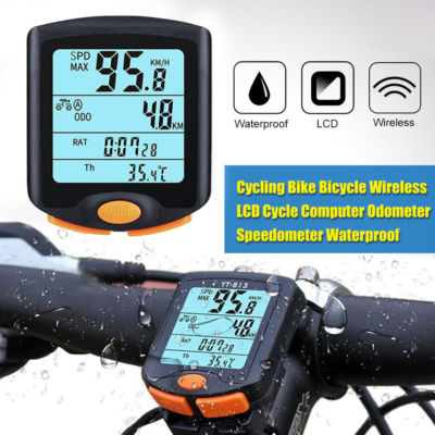 Funk Kabellos Fahrradcomputer LCD Fahrrad Tachometer Radfahren Kilometerzähler