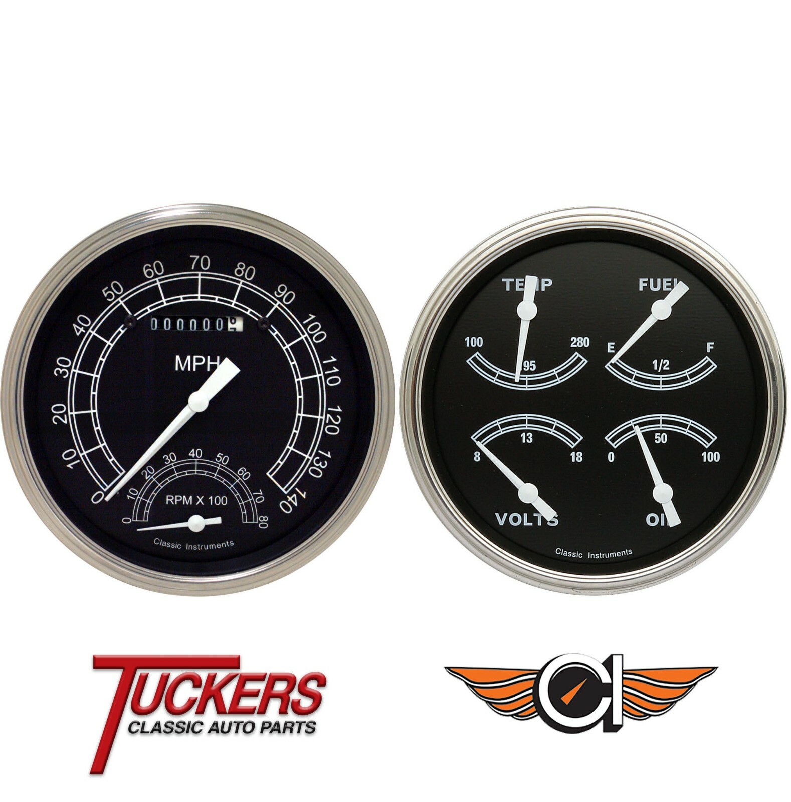 1947-53 Chevy GMC Truck Traditional Gauges Tach Classic Instruments ...