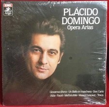 Placido Domingo ‎– Opera Arias LP EMI Angel Studio S-37835  Sealed US 1981 Promo