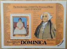 VINTAGE CLASSICS - Dominica 1982 - Princess Diana - S/S - Scott 776 - MNH
