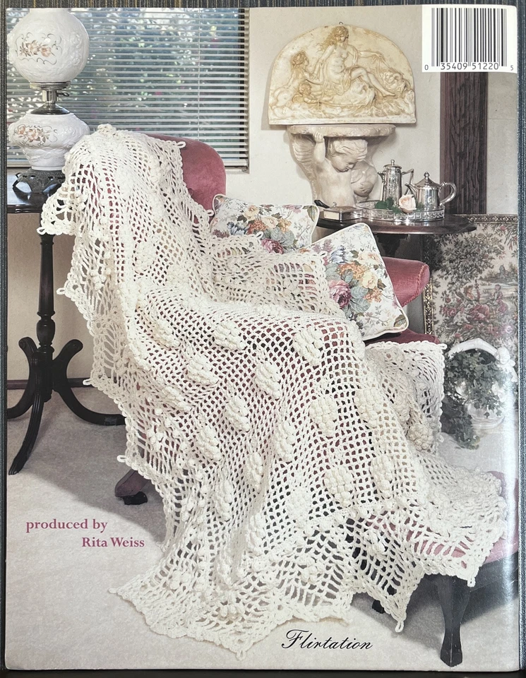 AFGHAN ROMANCE: 6 DESIGNS By Ann Kirtley *Excellent Condition* - Image 2 of 4