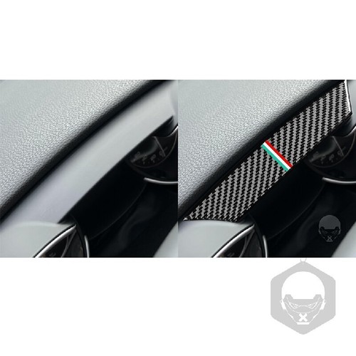 Cubierta de tira de velocímetro de fibra de carbono para Alfa Romeo Giulia 2017-2021 - Imagen 4 de 6