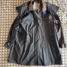 Driza Bone Short Coat Wax Jacket Cotton Lined Brown Size M