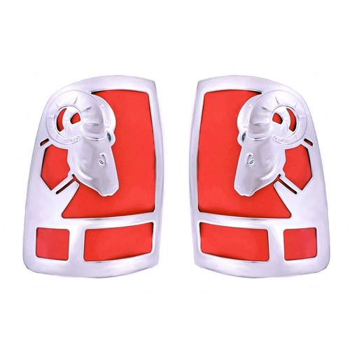 DODGE RAM1500 BIG HORN CHROME TAIL LIGHT COVERS/TRIM 20092019 eBay